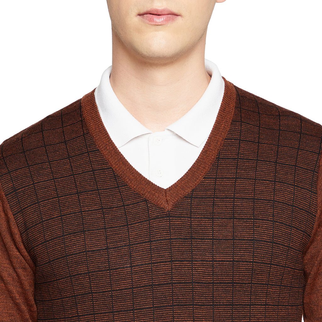 Duke Urban Men Full Sleeve V Neck Sweater (SDS8095)