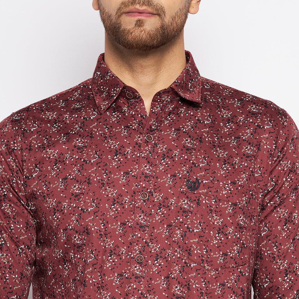 Duke Urban Men Full Sleeve Cotton Shirt (SDO6PRTG)