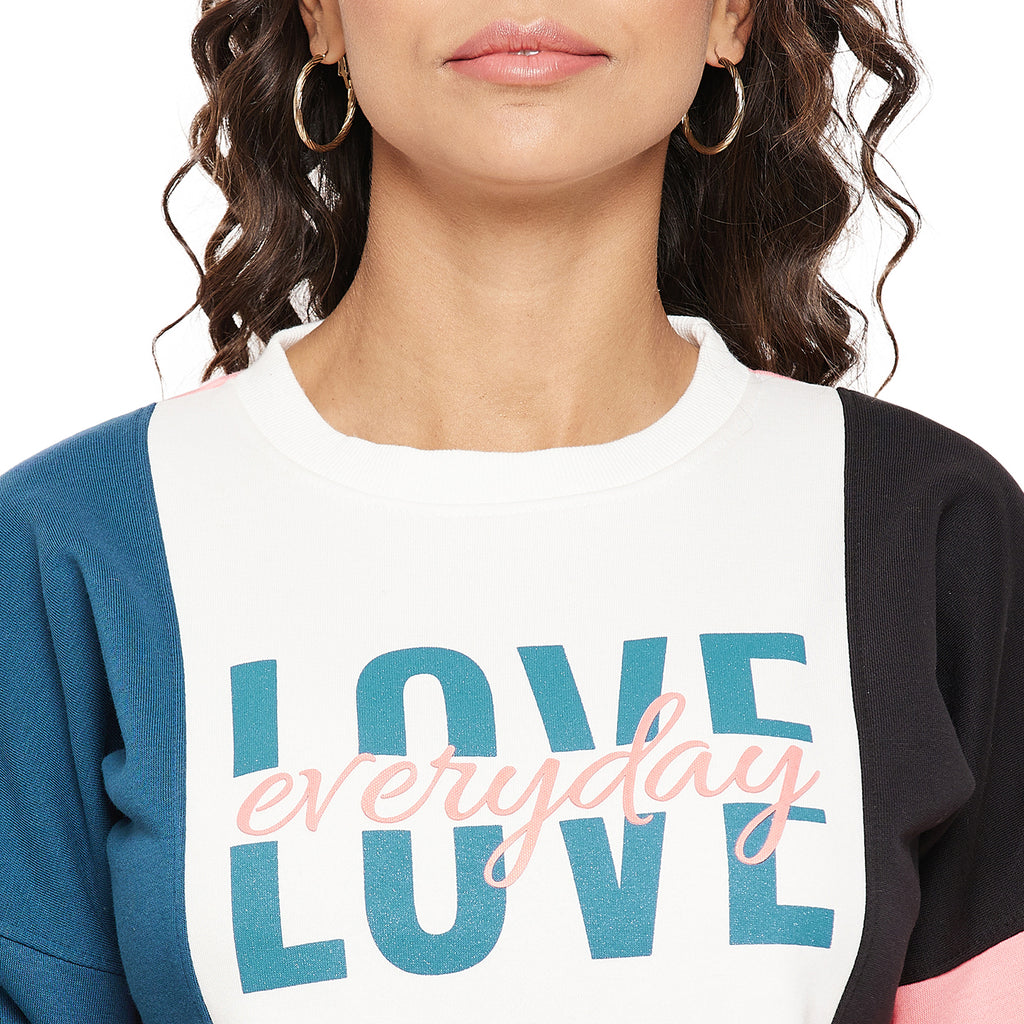 Duke Urban Women Full Sleeve Round Neck Sweatshirt (LFX874)
