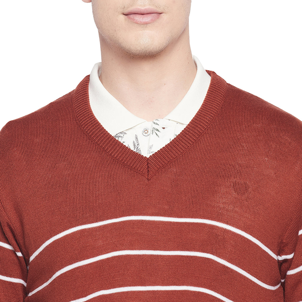 Duke Urban Men Full Sleeve V Neck Sweater (SDS8098)