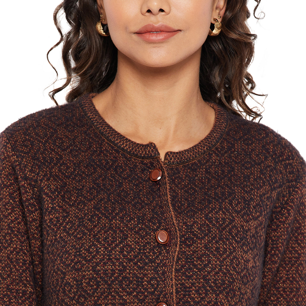 Duke Urban Women Round Neck Cardigan  (SDS1107)