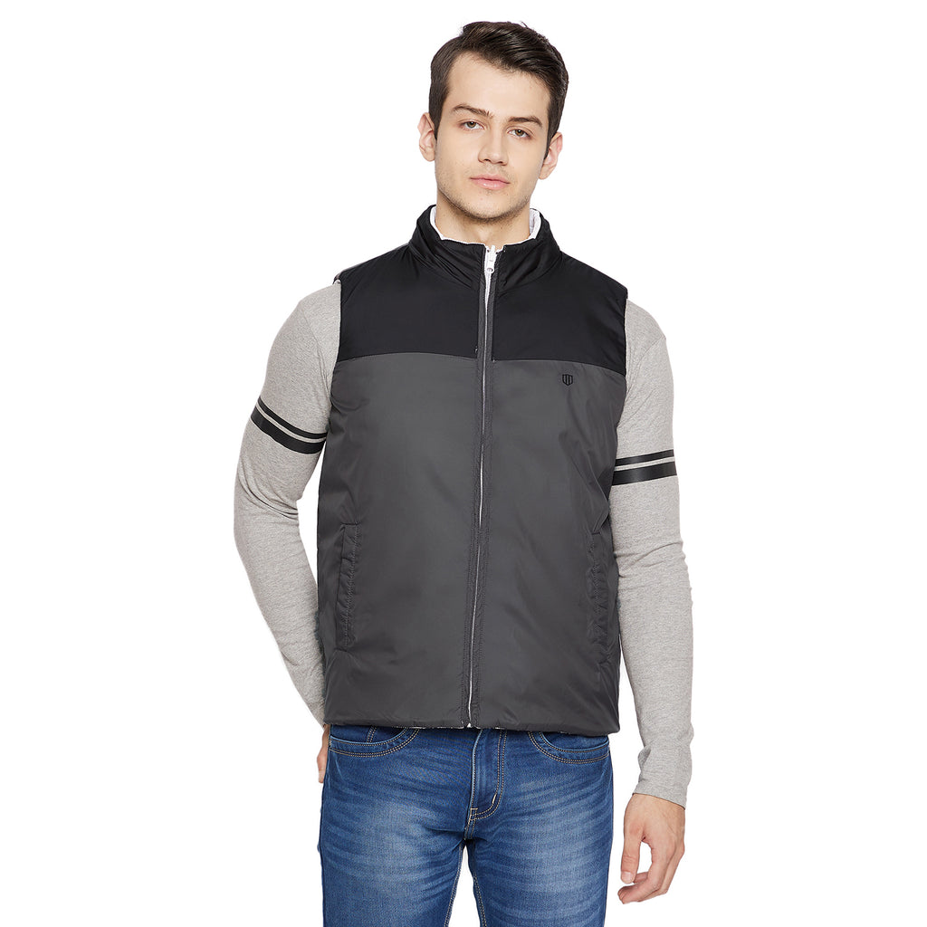 Duke Urban Men Sleeveless Reversible Jacket (SDZ908)