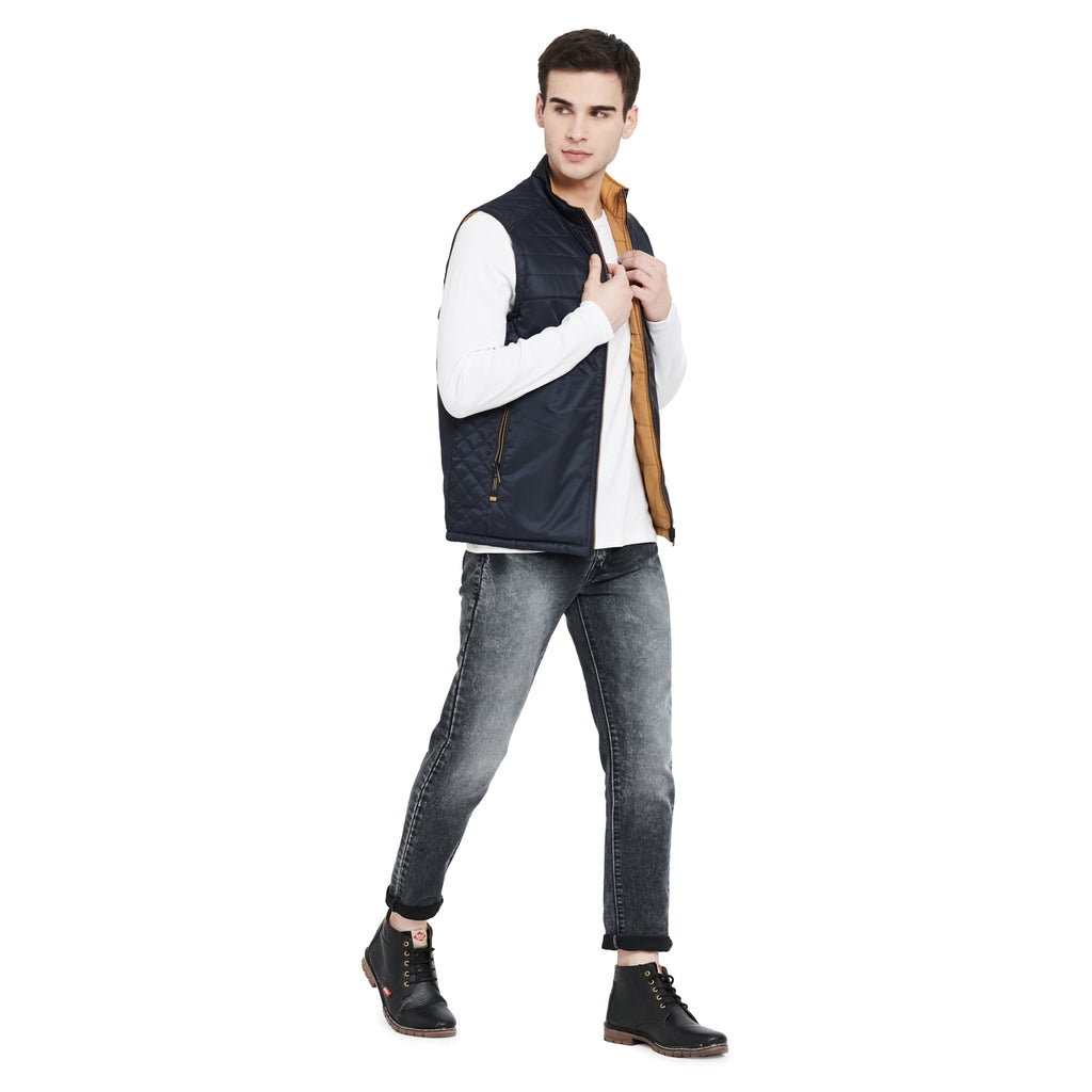 Duke Urban Men Sleeveless Reversible Jacket (SDZ911)