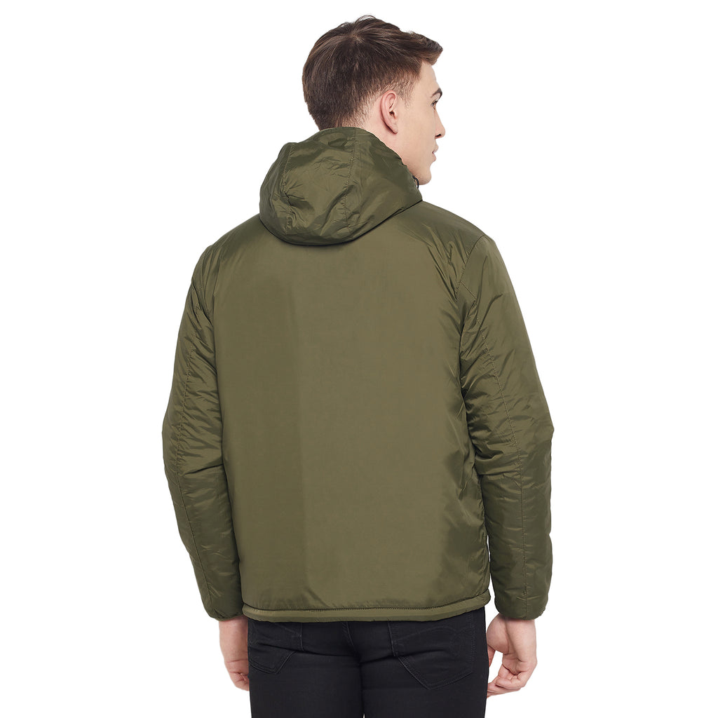 Duke Urban Men Full Sleeve Reversible Hooded Jacket (SDZ898)