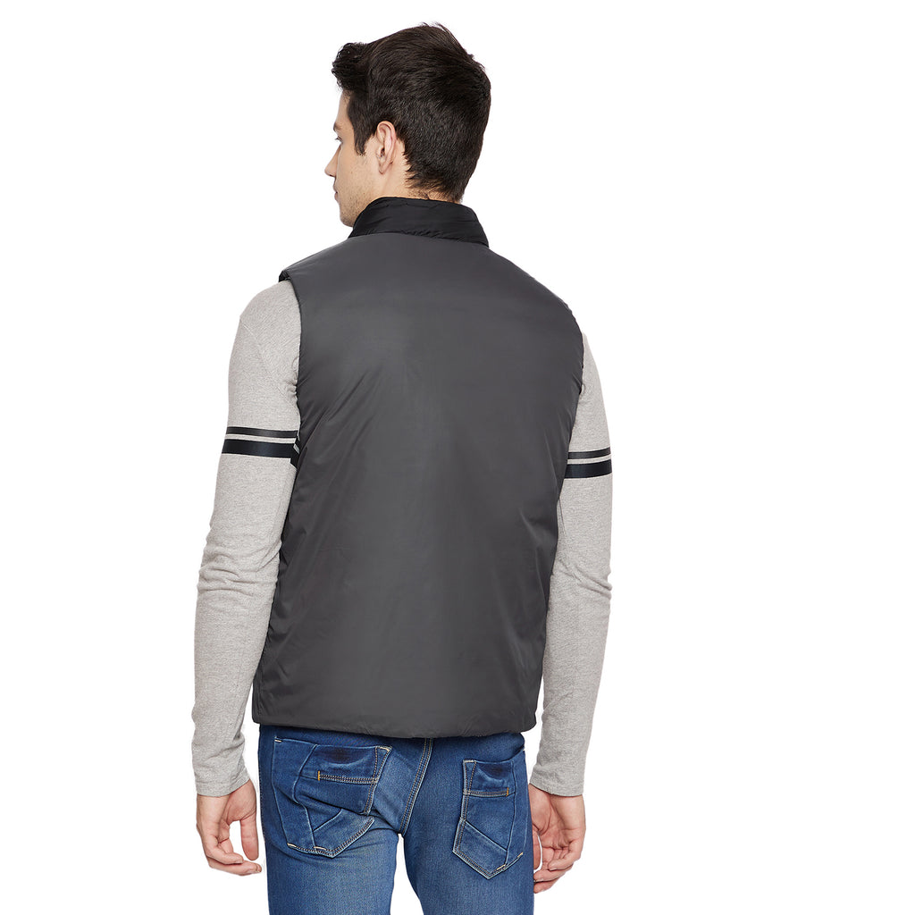 Duke Urban Men Sleeveless Reversible Jacket (SDZ908)