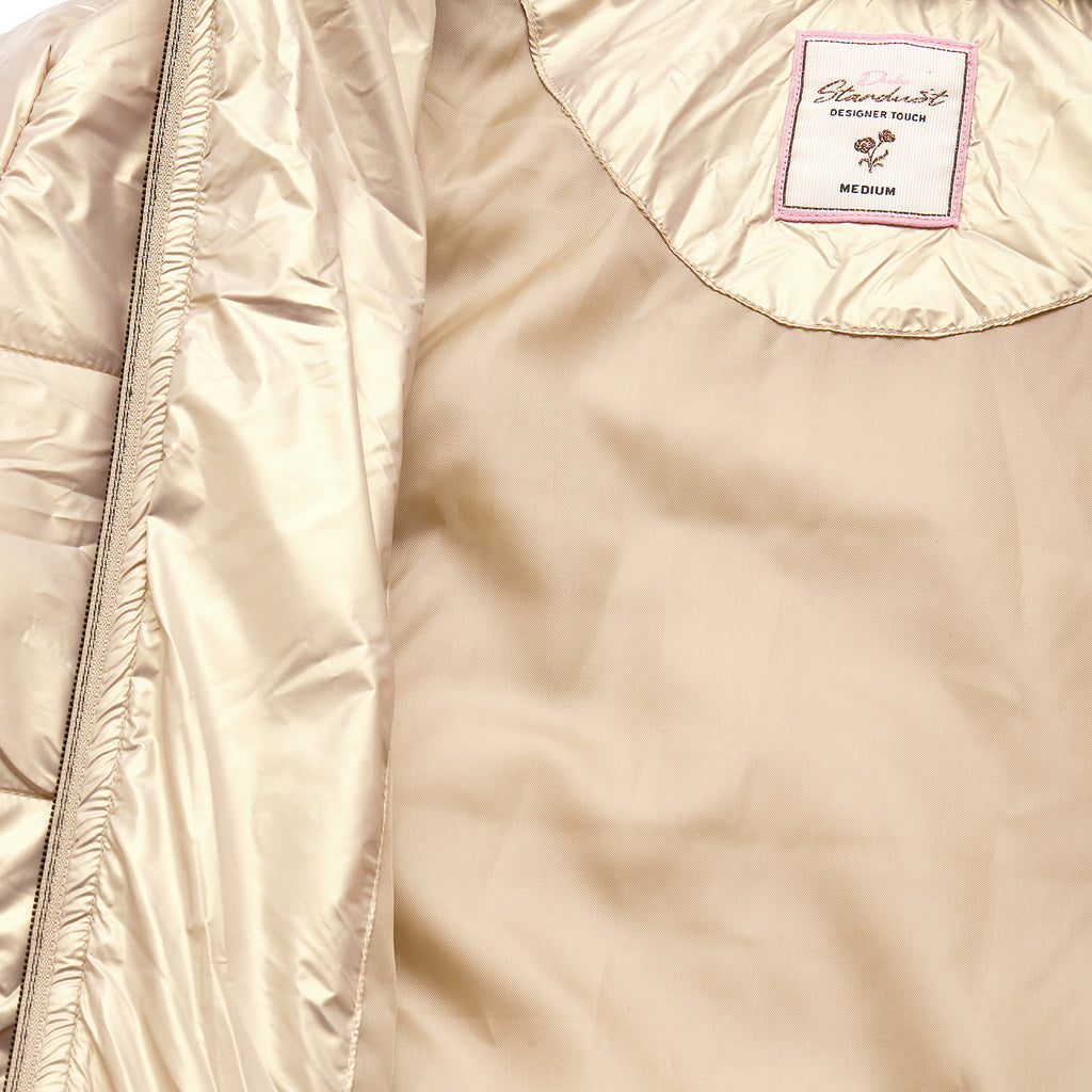 Duke Urban Women Full Sleeve Mettalic Quilted Jacket (SDZ6748)