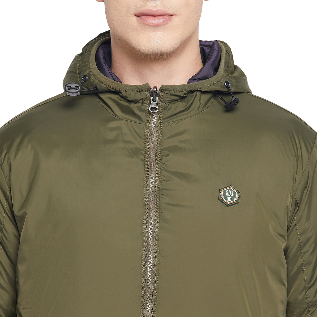 Duke Urban Men Full Sleeve Reversible Hooded Jacket (SDZ898)