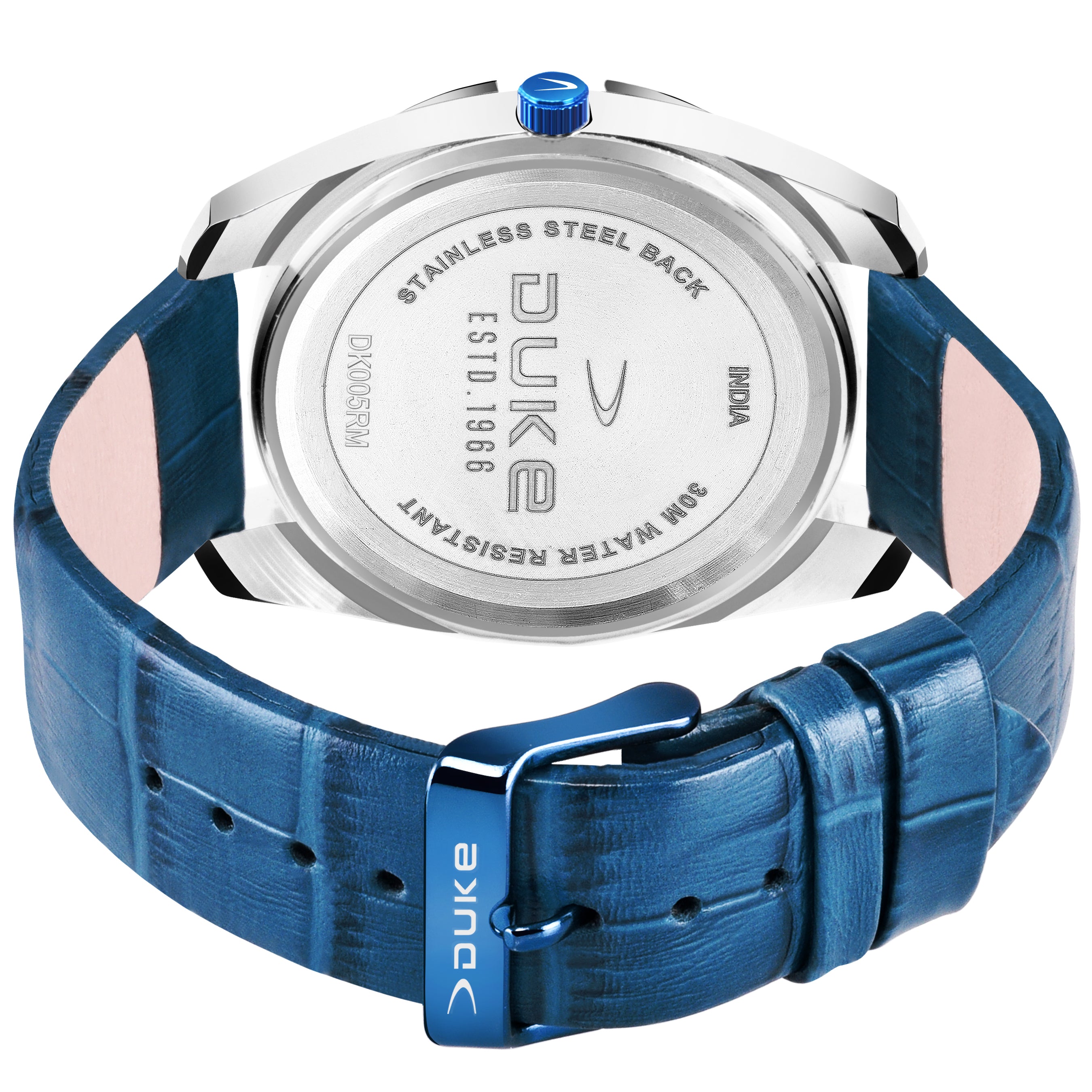 Duke Analog Display Round Dial Men Watch Blue Dial (DK005RM01S)