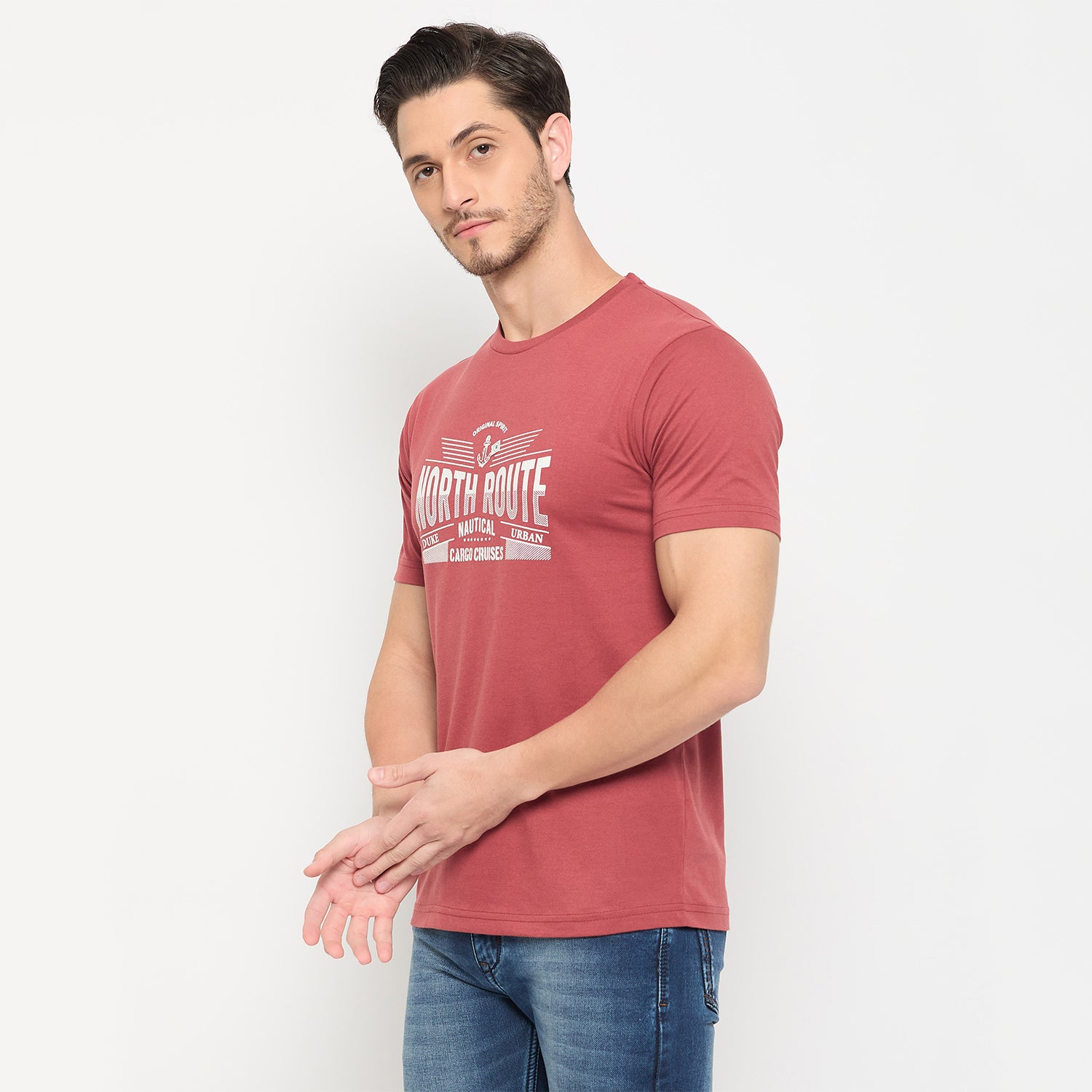 Duke Urban Men Half Sleeve Cotton Pack of 3 T-shirts  (ONSDVP42)