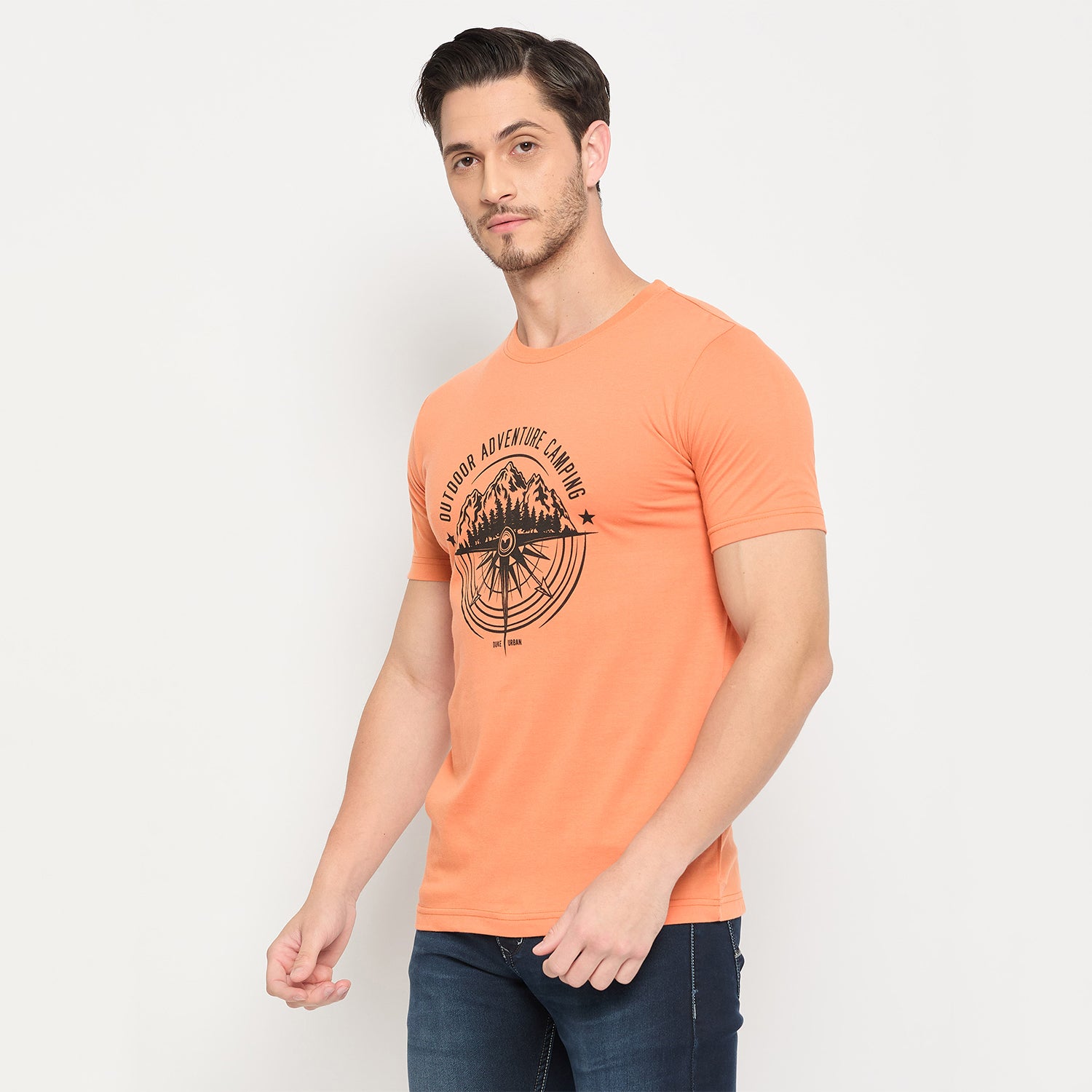 Duke Urban Men Half Sleeve Cotton Pack of 3 T-shirts  (ONSDVP42)