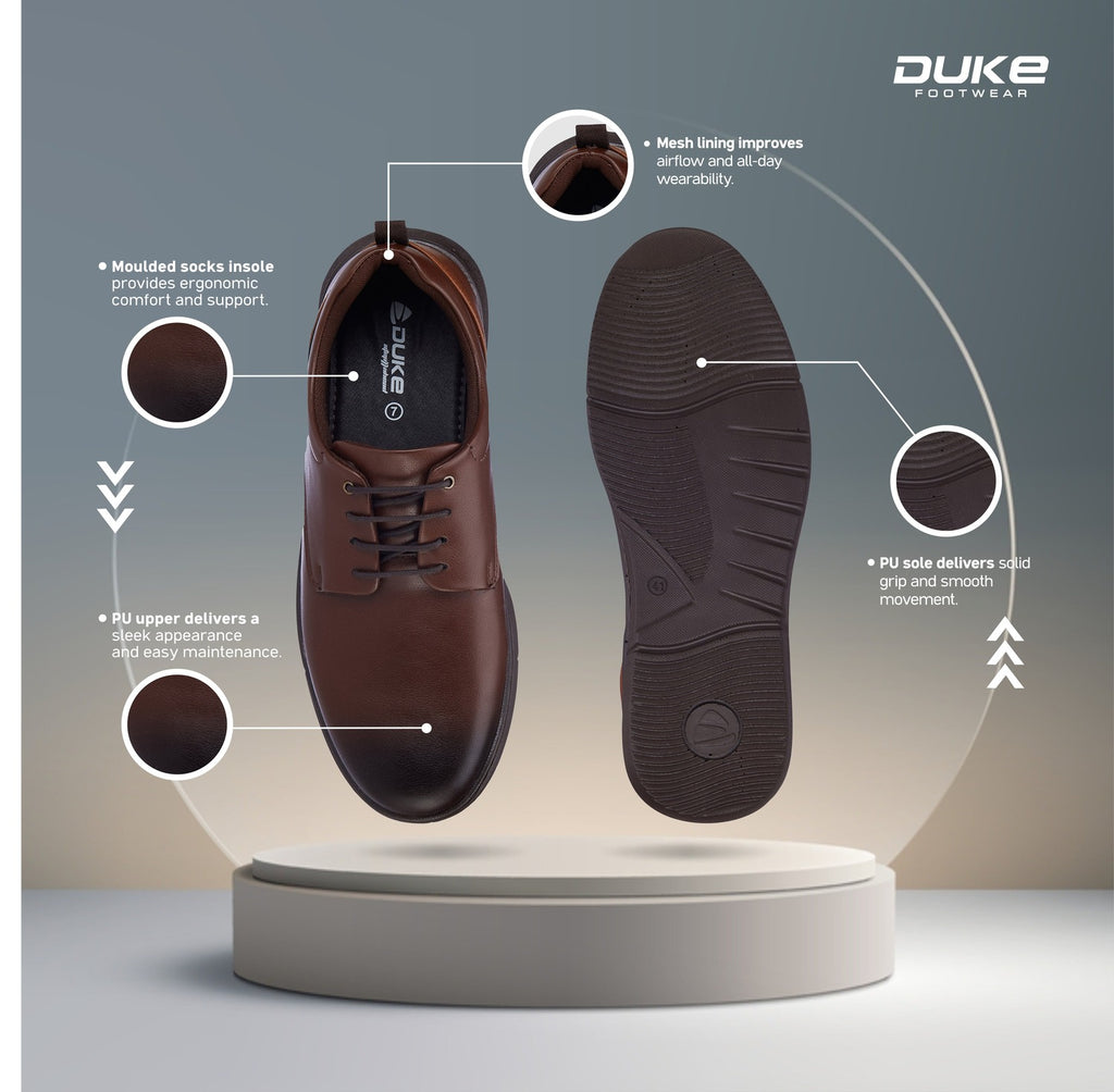 Duke Mens Walksmith Formal Shoes (FWOL5058)