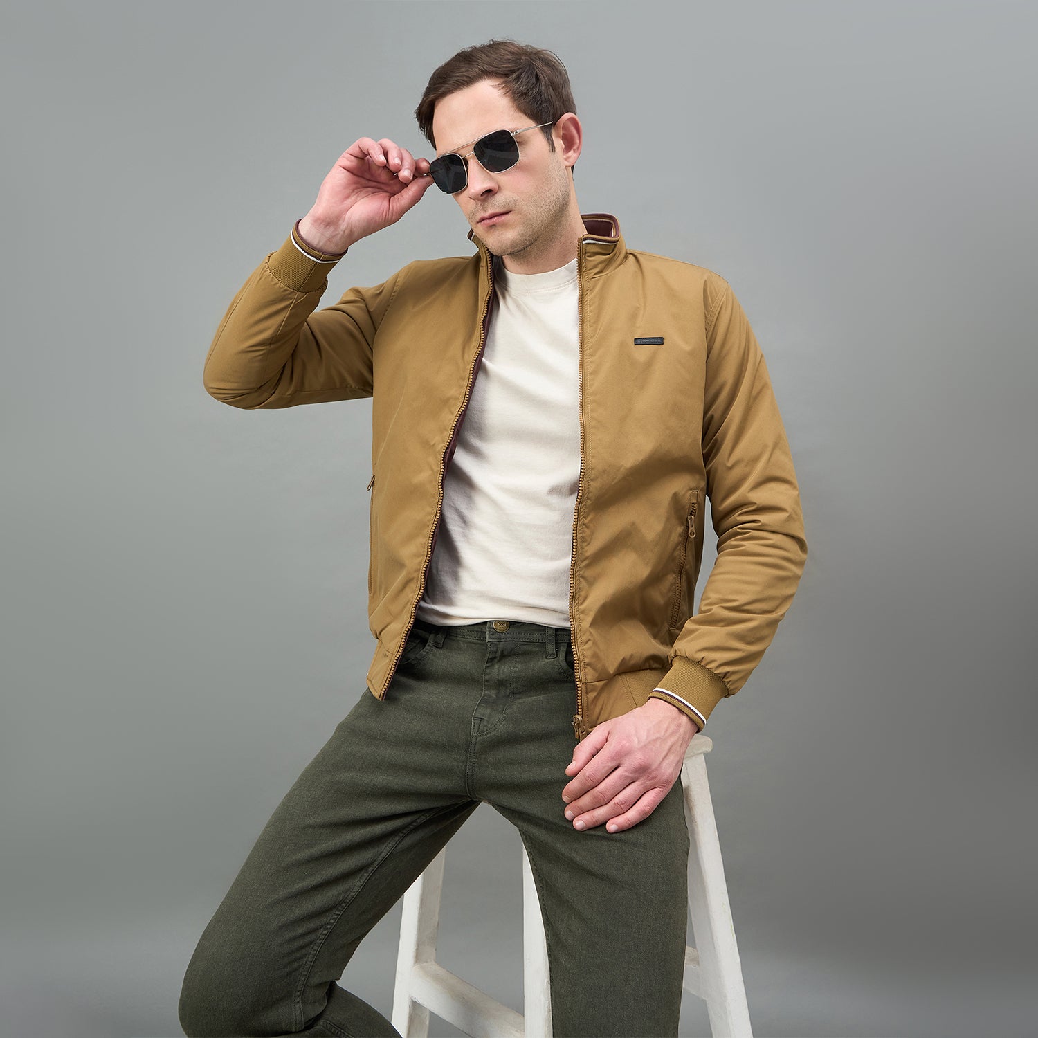 Duke Urban Men Full Sleeve High Neck Reversible Jacket (SDZ3149)