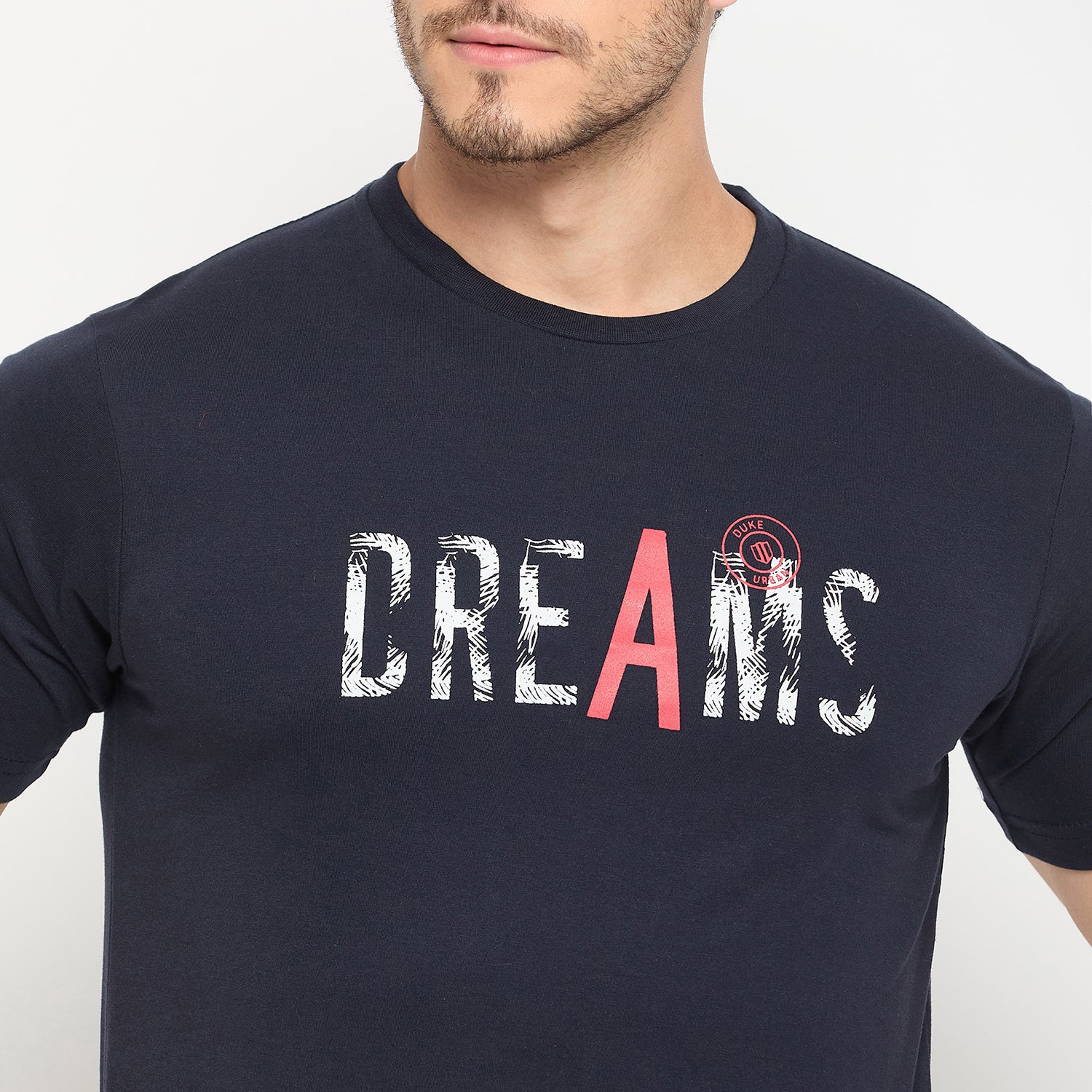 Duke Urban Men Half Sleeve Cotton Pack of 3 T-shirts  (ONSDVP42)