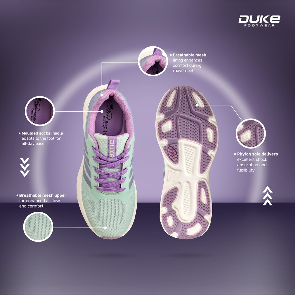 Duke Urban Women's Sky Rush Sports Shoes (XFOL1573)