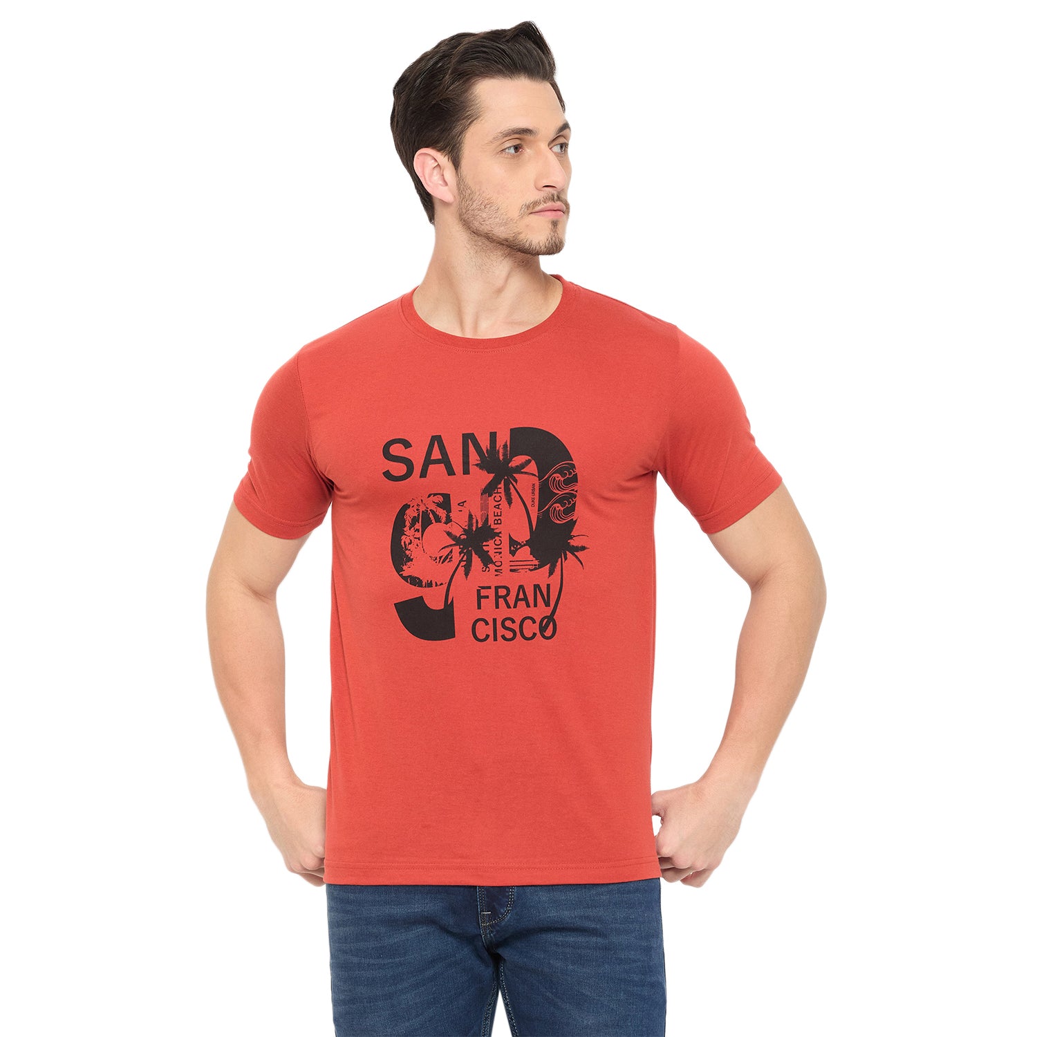 Duke Urban Men Half Sleeve Cotton Pack of 3 T-shirts  (ONSDVP42)