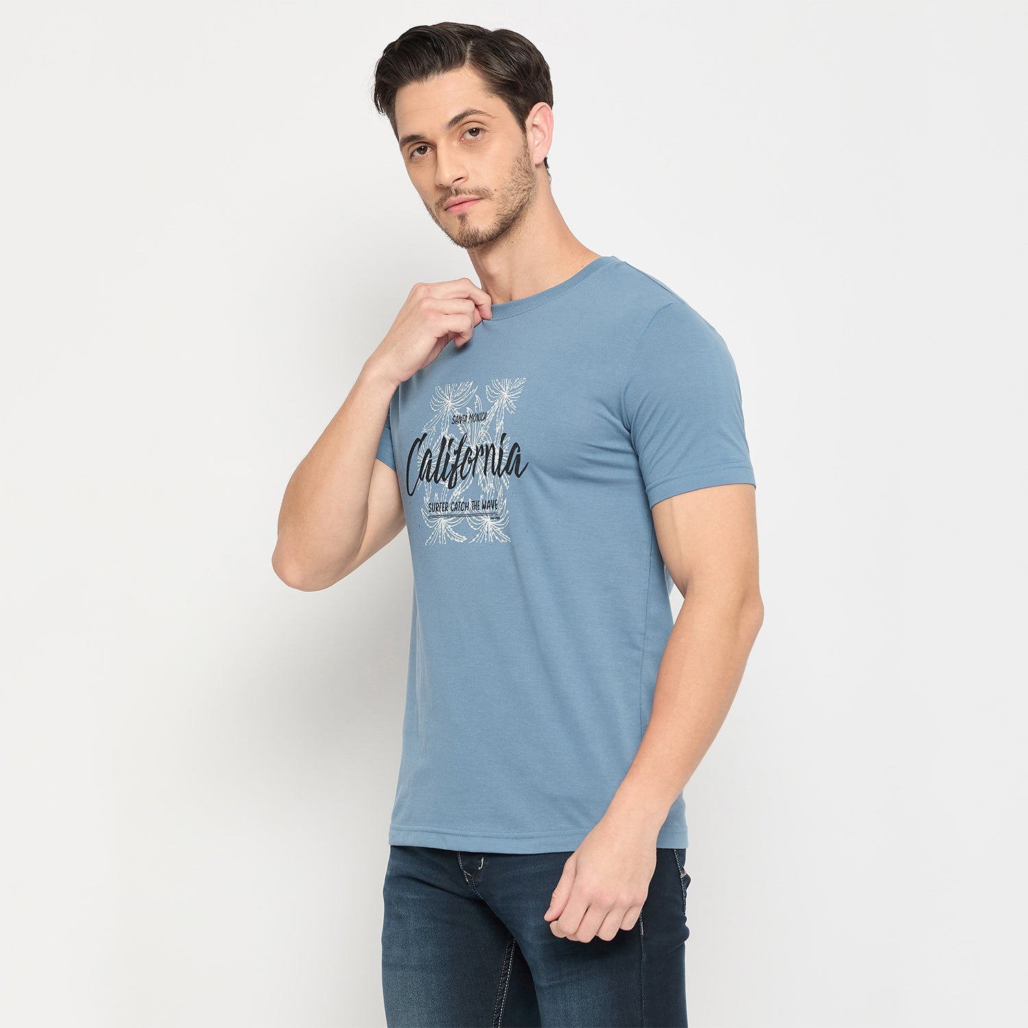 Duke Urban Men Half Sleeve Cotton Pack of 3 T-shirts  (ONSDVP42)