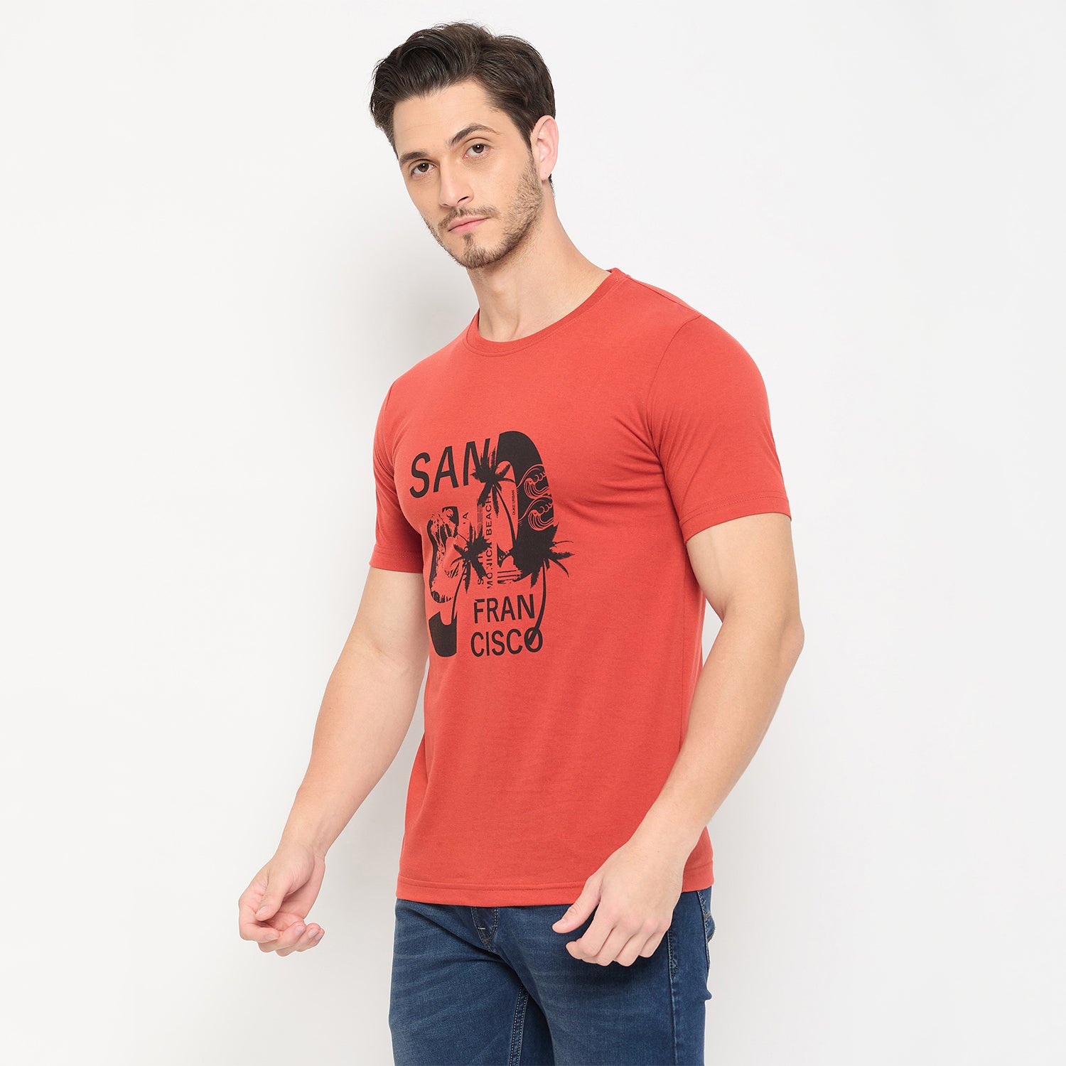 Duke Urban Men Half Sleeve Cotton Pack of 3 T-shirts  (ONSDVP42)