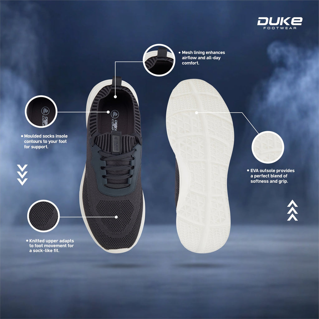Duke Mens Primeknitx Sports Shoes (FWOL2156)