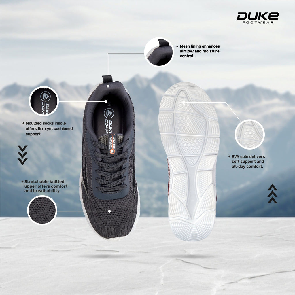 Duke Mens Pulserun Sports Shoes (FWOL2167)