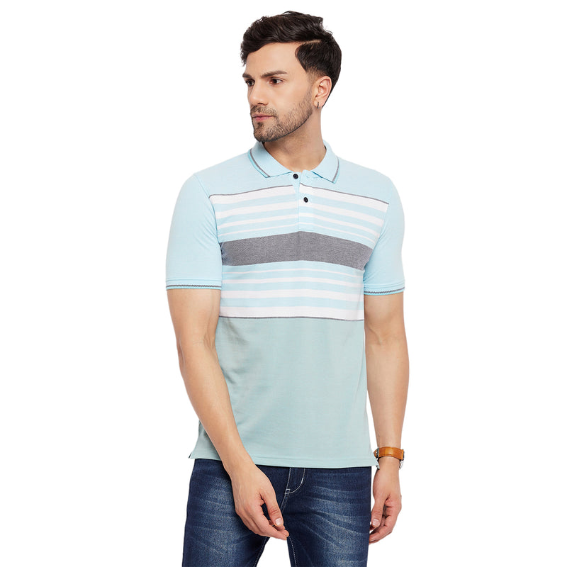 Duke Stardust Men Half Sleeve Polo Neck Cotton T-shirt (LF5880)