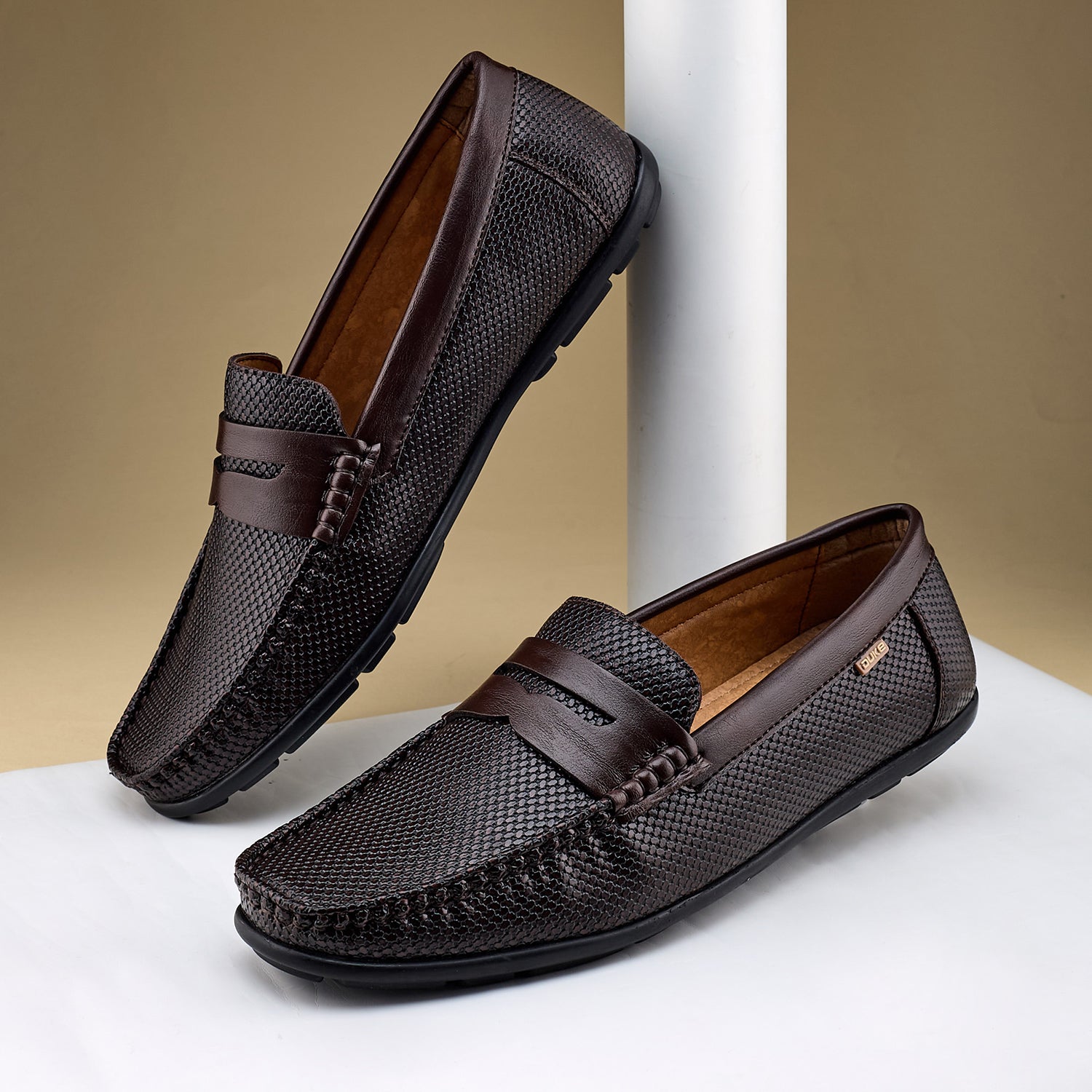 Duke Mens Textured Loafers (FWD4041)