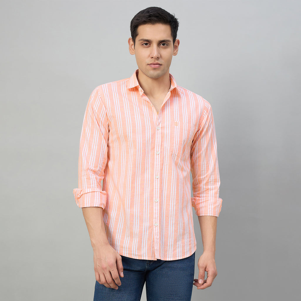 Duke Men Slim Fit Full Sleeve Short Style Cotton Shirt (SDO9STG)