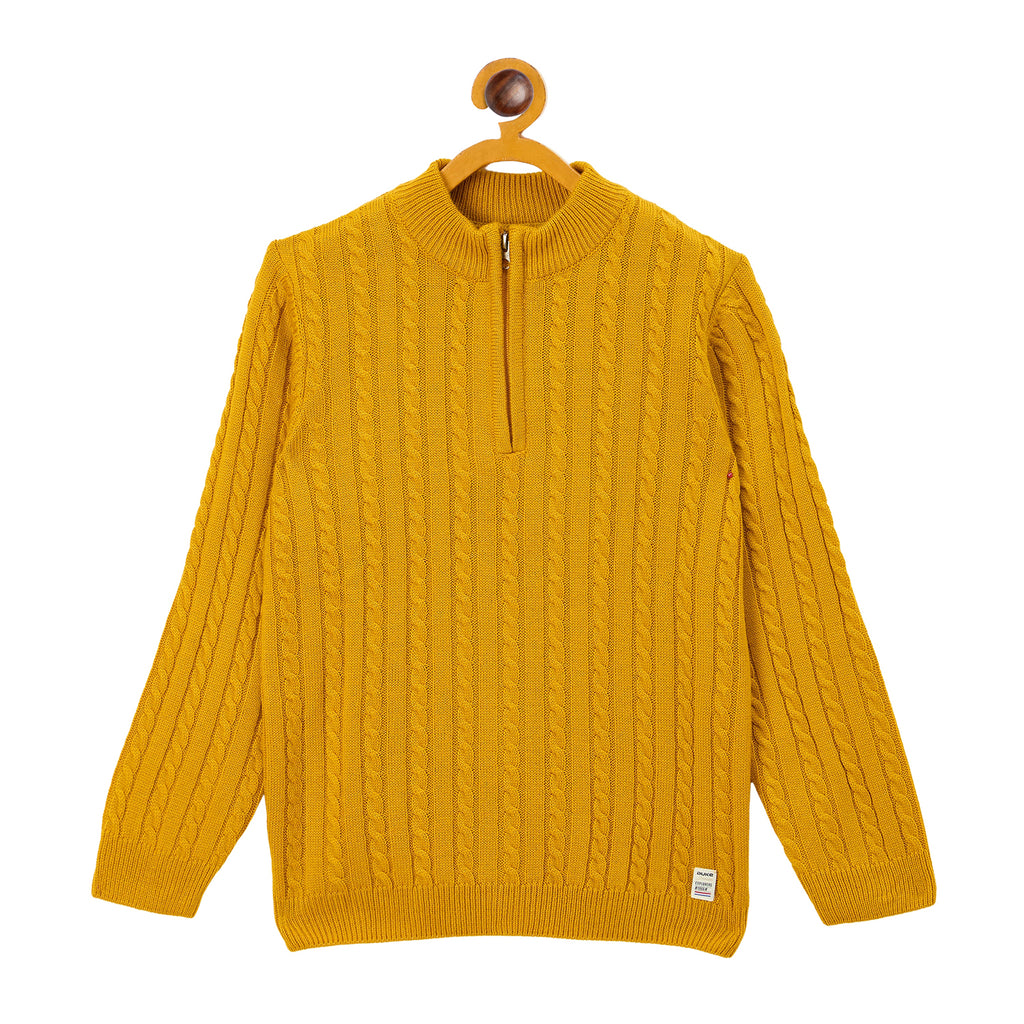 Duke Urban Boys Half Zip Full Sleeve Regular Sweater (S3621)