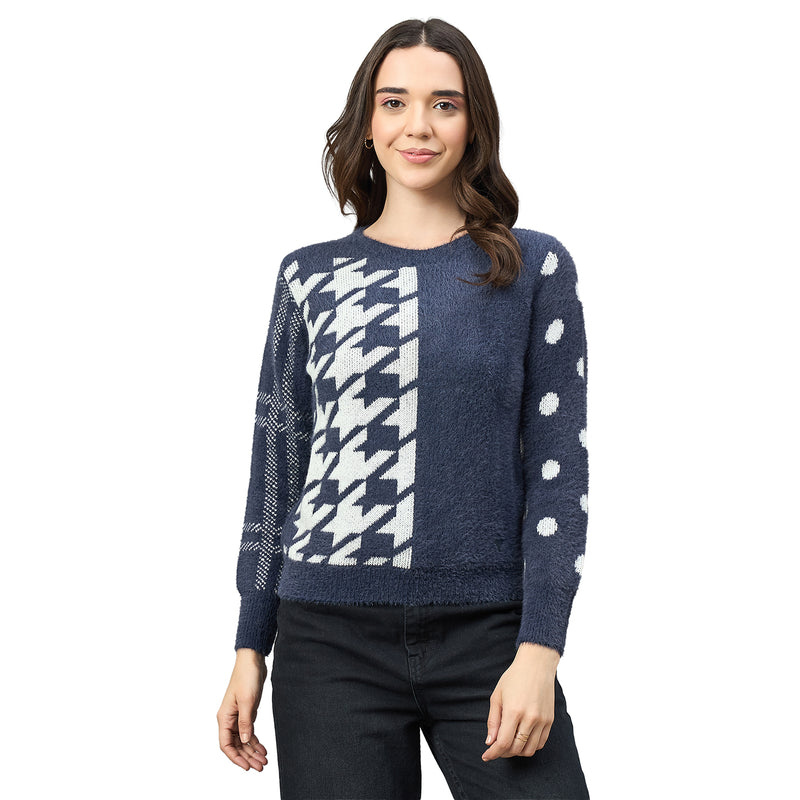 Duke Urban Women Full Sleeve Round Neck Sweater (SDS1236N)