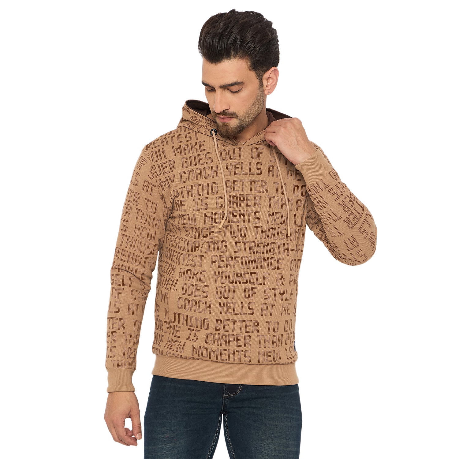 Duke Urban Men Full Sleeve Hooded Reversible Sweatshirt (LF6441)