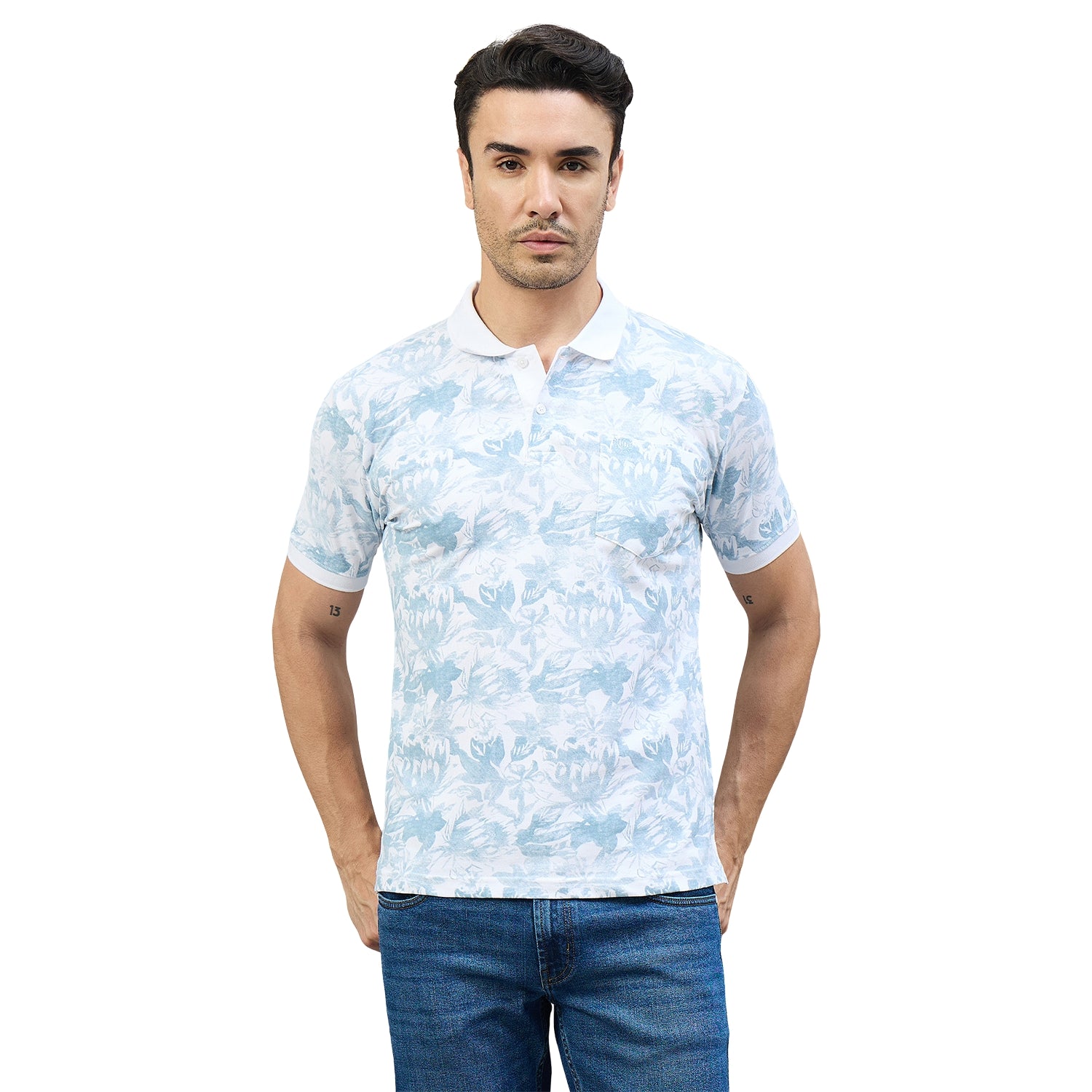 Duke Urban Men Half Sleeve Cotton Smart Fit Casual T-shirt (LF7980)