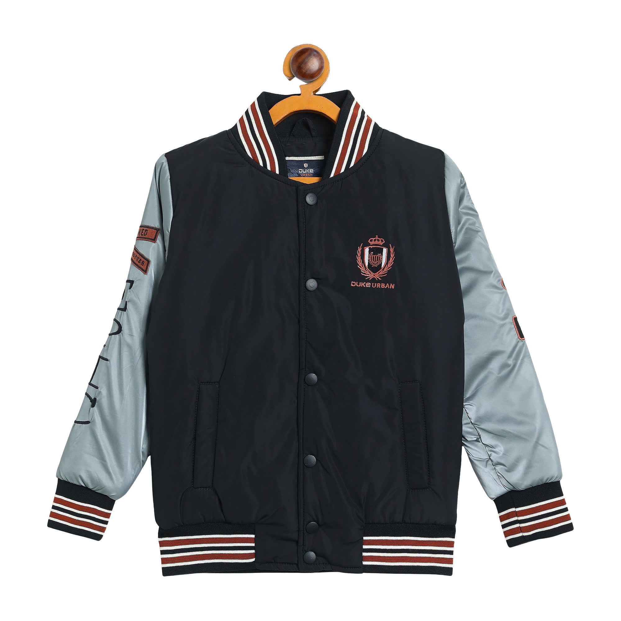 Duke Urban Boys Full Sleeve Printed Varsity Jacket (SDZ5024)