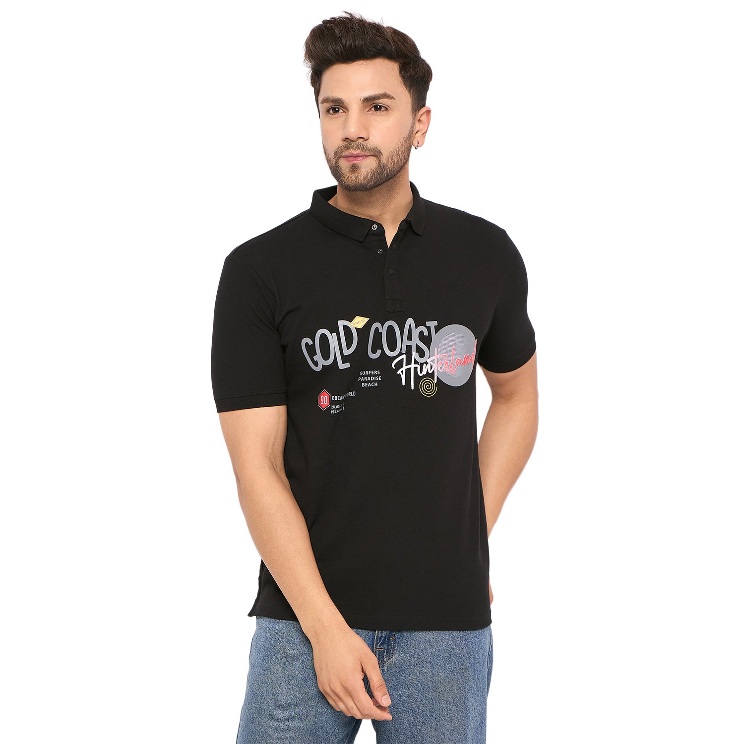 Duke Urban Men Half Sleeve Cotton T-shirt (LF7175)