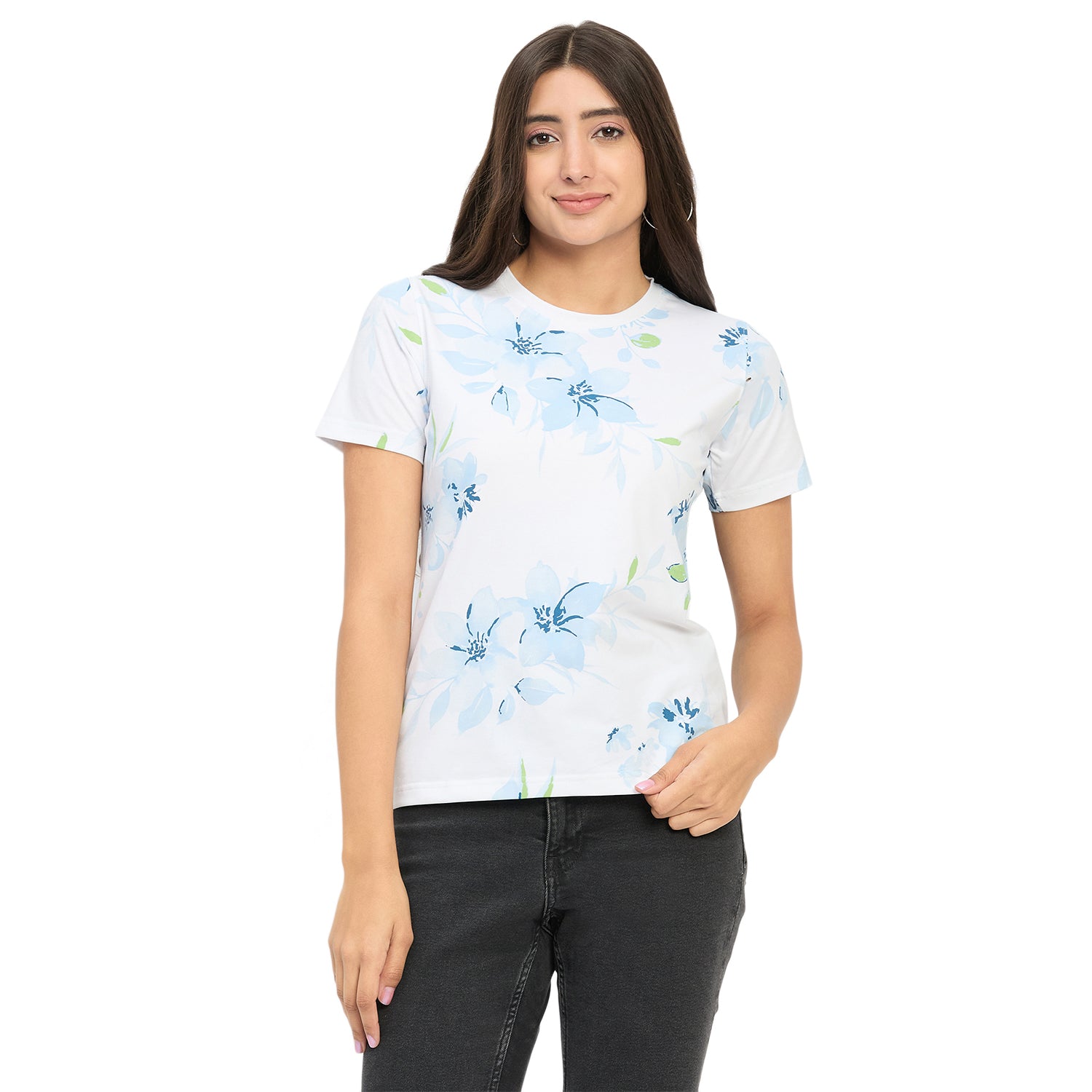 Duke Urban Women Half Sleeve Round Neck Top (LFX3287)