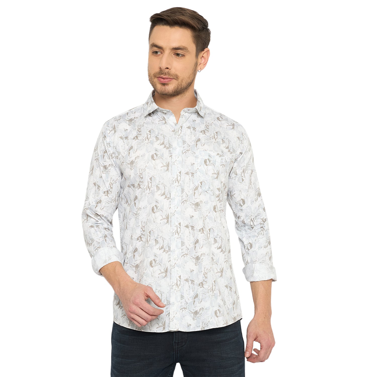 Duke Urban Men Full Sleeve Cotton Shirt (SDO8PRAR)