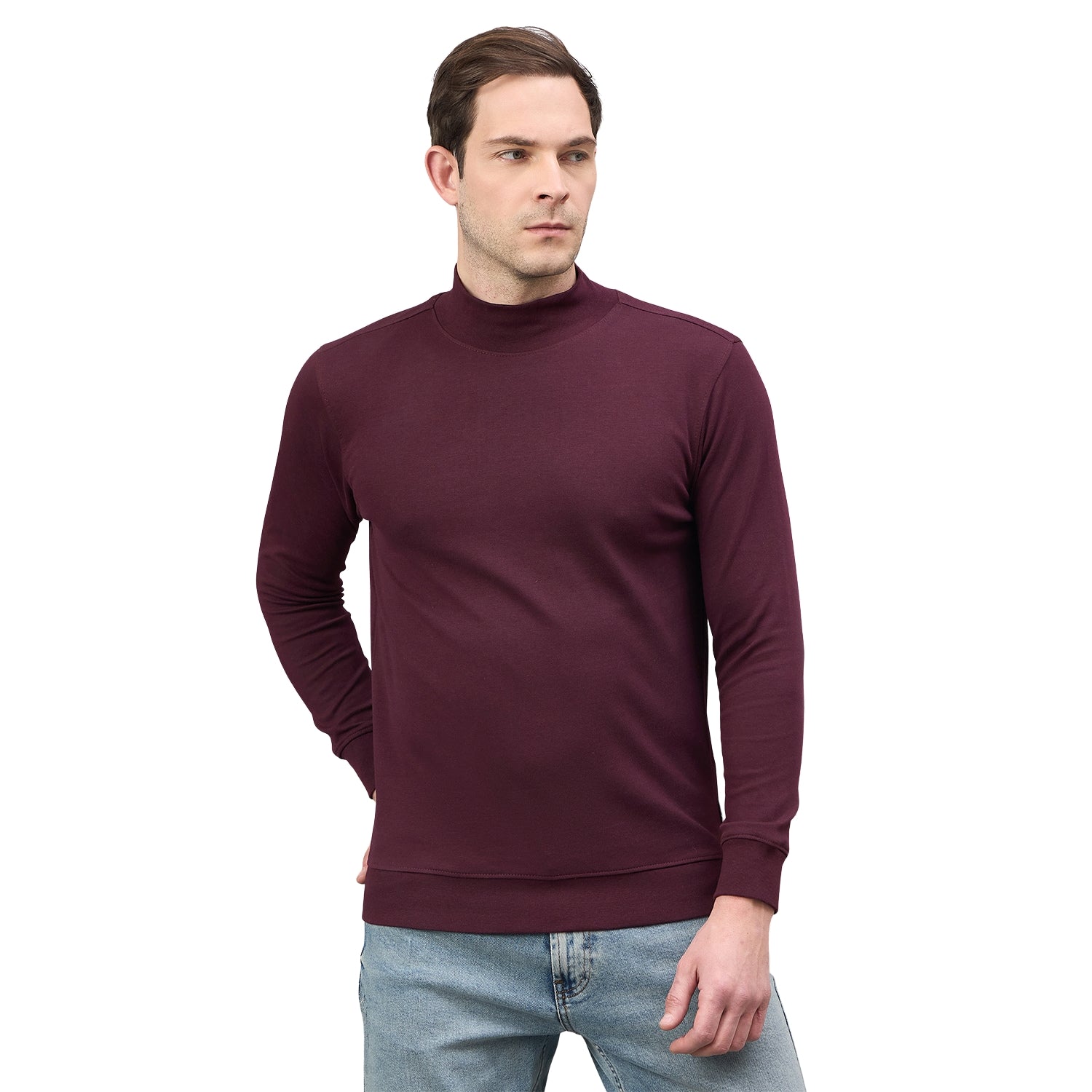 Duke Urban Men Turtle Neck Regular Sweatshirt (LF6435S)