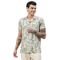 Duke Urban Men Floral Print Half Sleeve Regular Shirt (LF6084T)