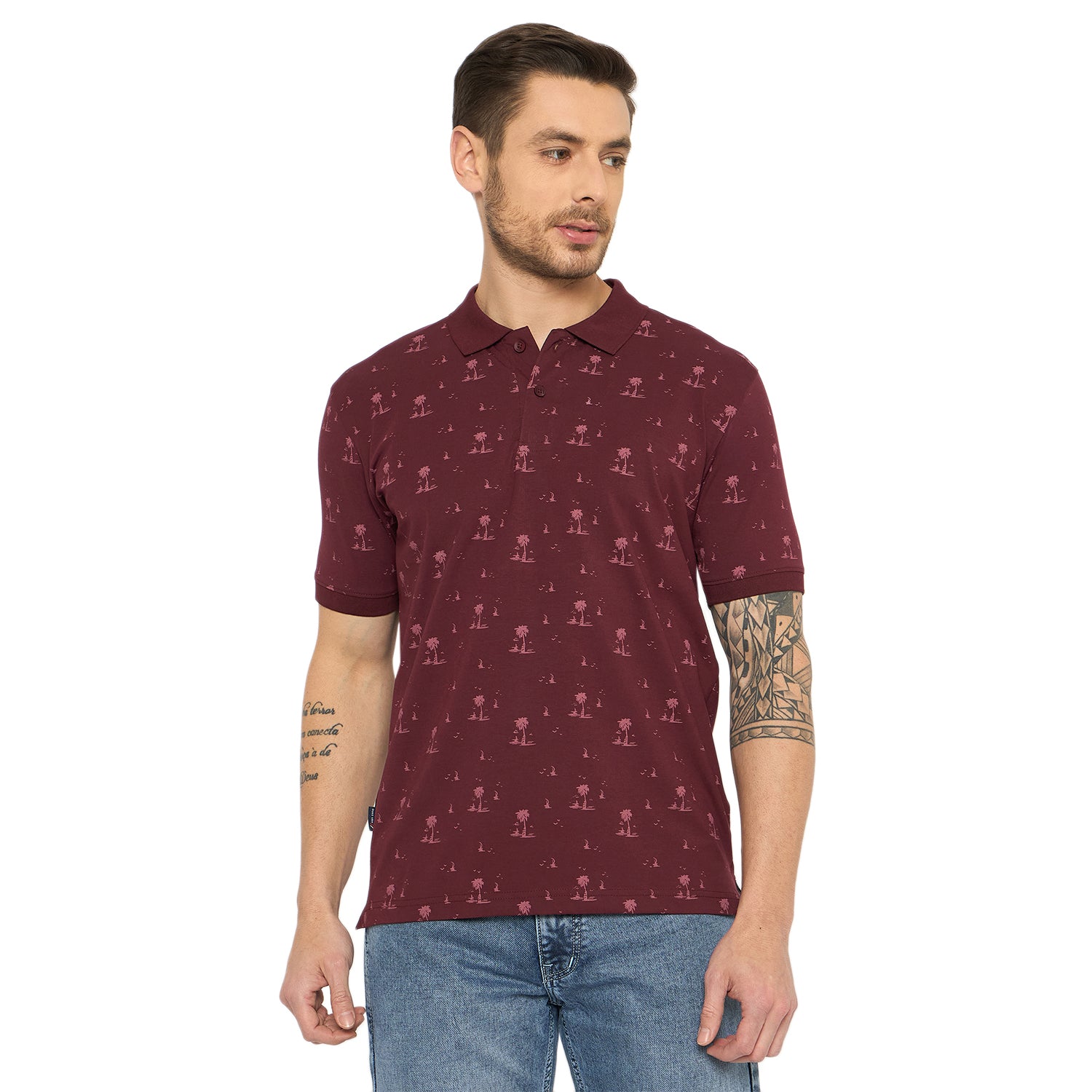 Duke Urban Men Half Sleeve Cotton Tshirt (LF7309)