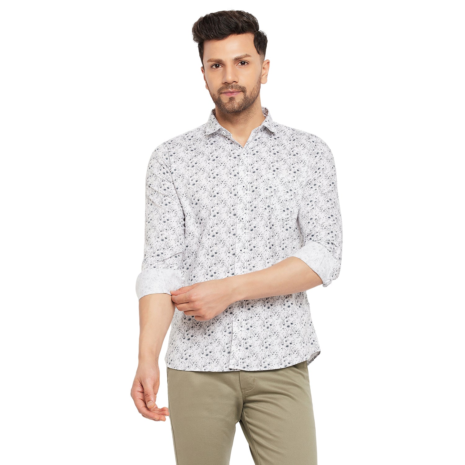 Duke Urban Men Full Sleeve Cotton Shirt (SDO8PRSQ)
