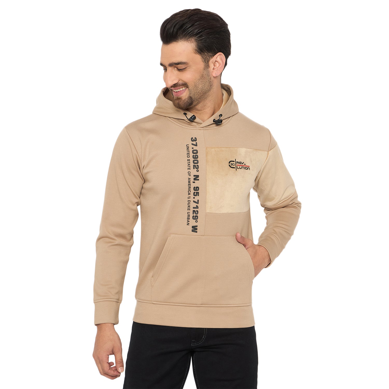 Duke Urban Men Full Sleeve Hooded Sweatshirt (LF6418)