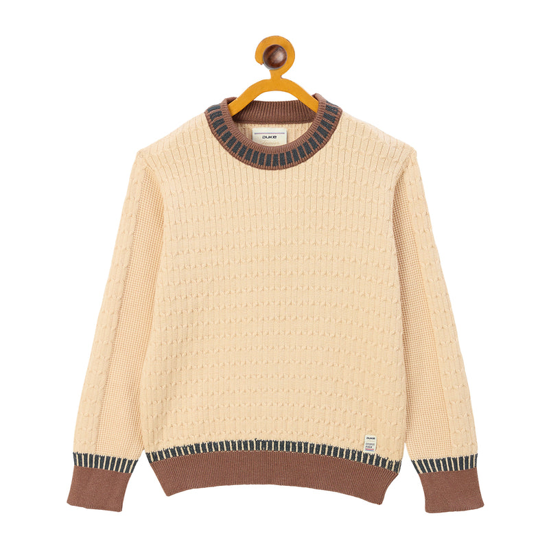 Duke Urban Boys Round Neck Full Sleeve Regular Sweater (S3638)