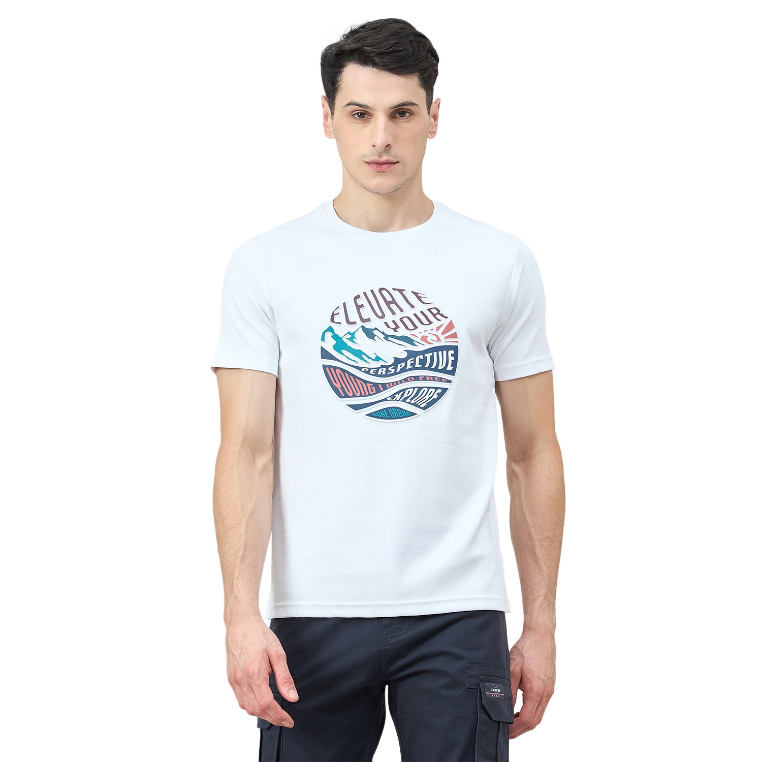 Duke Urban Men Half Sleeve Cotton Tshirt (LF7502)