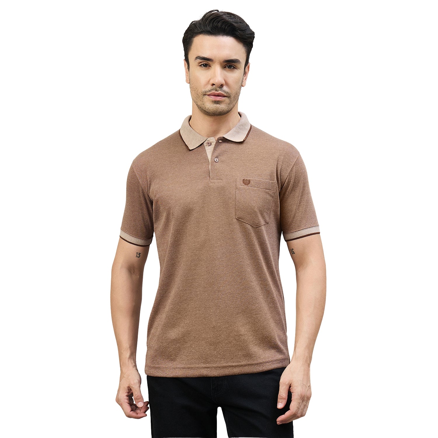 Duke Men Half Sleeve Cotton Smart Fit Casual T-shirt (SD74)