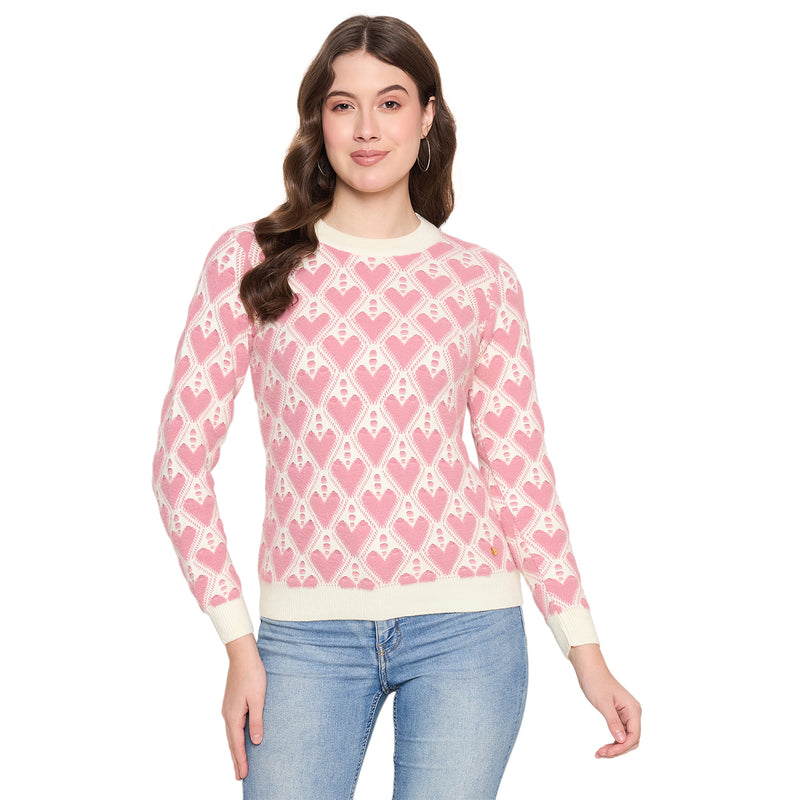 Duke Urban Women Full Sleeve Round Neck Pullover (SDS1395)