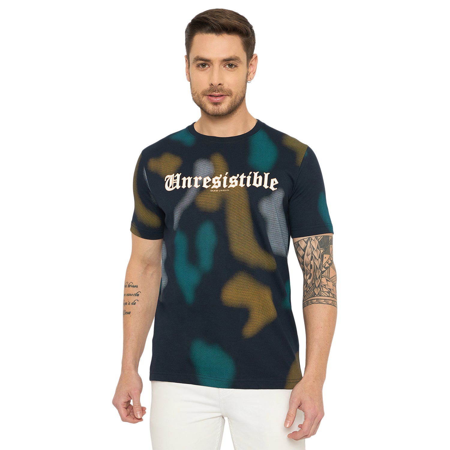 Duke Urban Men Half Sleeve Cotton Tshirt (LF7417)