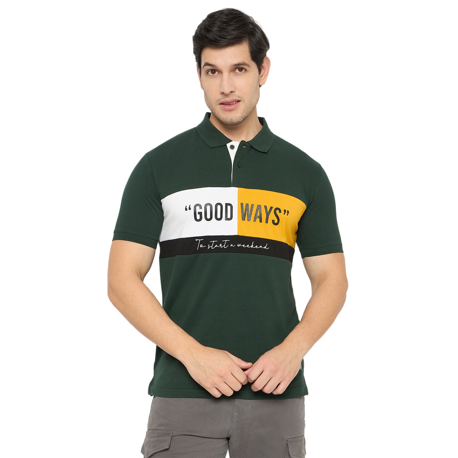 Duke Urban Men Half Sleeve Cotton Polo Tshirt (LF7397)
