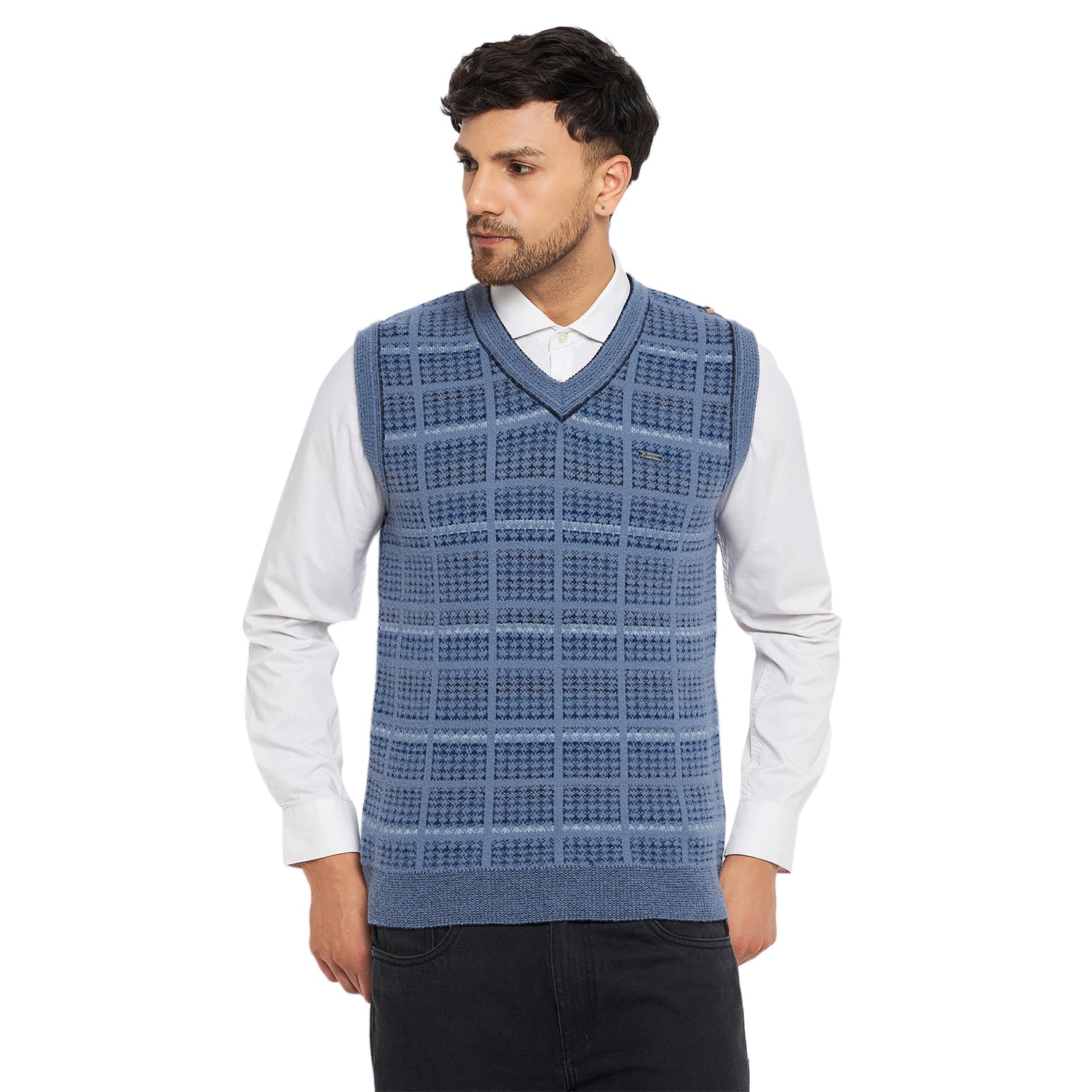 Duke Urban Men Sleeveless V Neck Sweater (SDS2028)