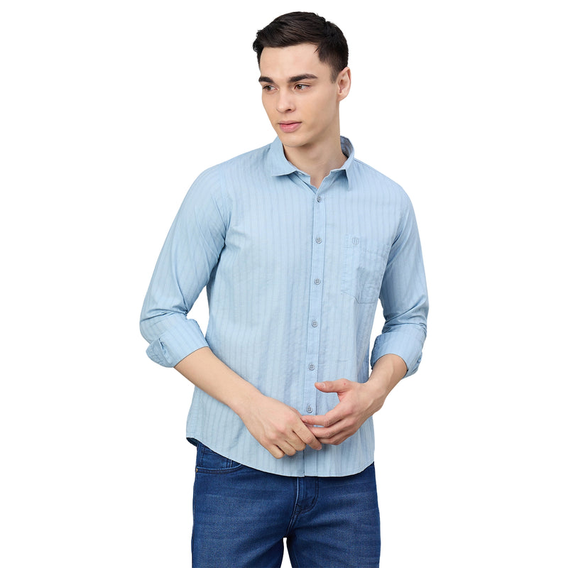 Duke Urban Men Shortstyle Striped Shirt (SDO7PLR)