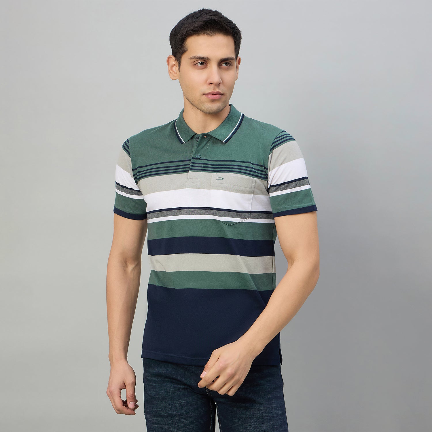 Duke Men Half Sleeve Cotton Regualr Fit Casual T-shirt (MLF1177)