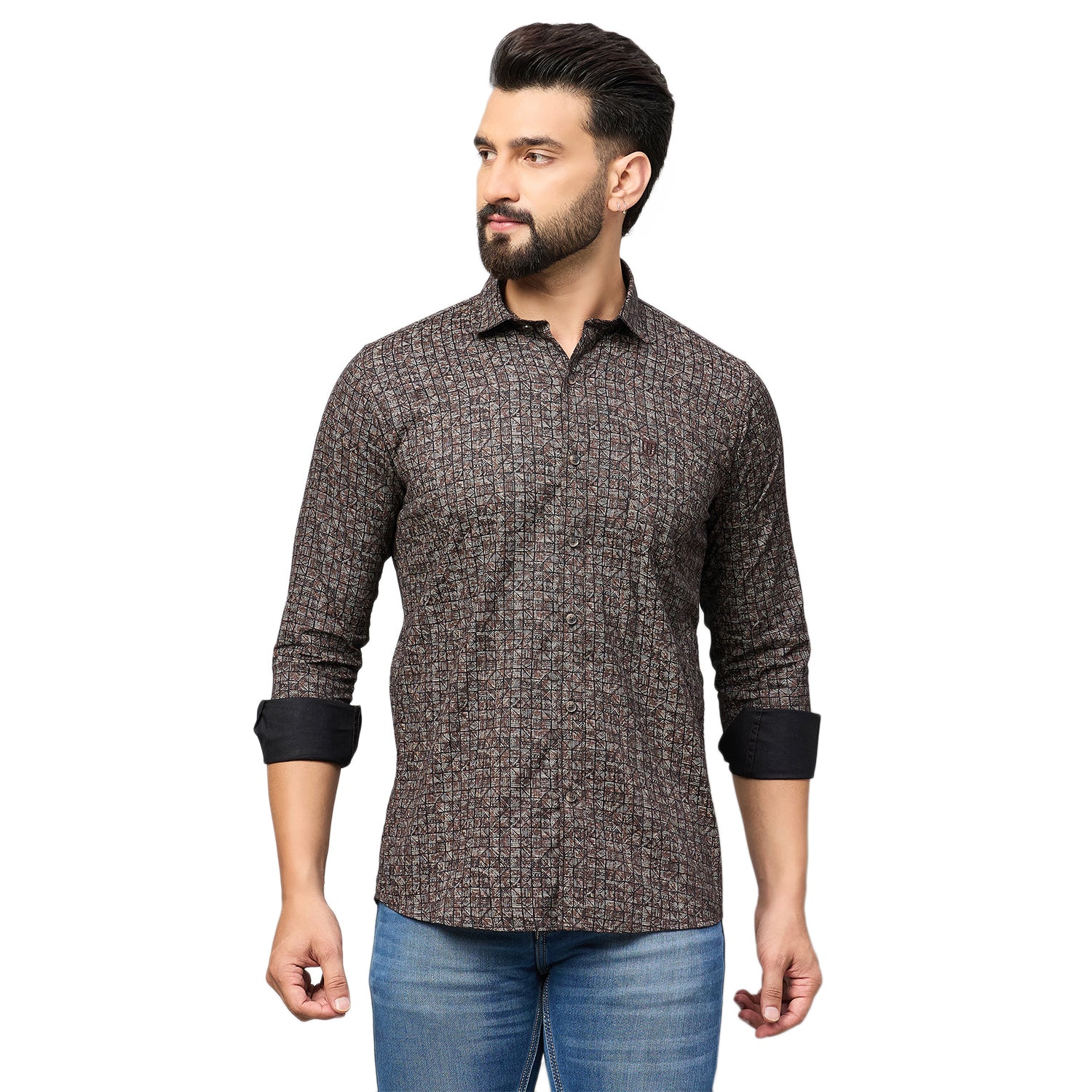 Duke Urban Men Full Sleeve Cotton Shirt (SDO8PRAL)