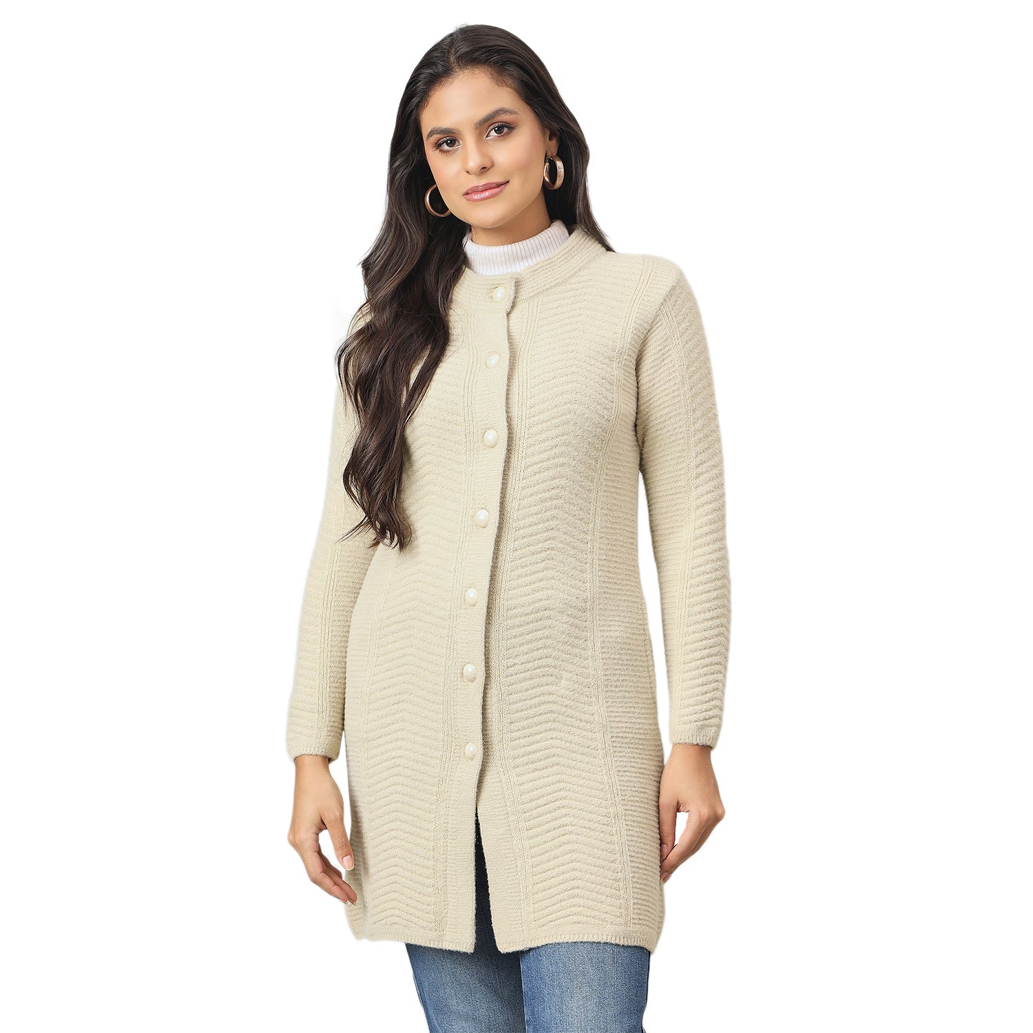 Duke Urban Women Long Coat Regular Sweater (SDS1301)